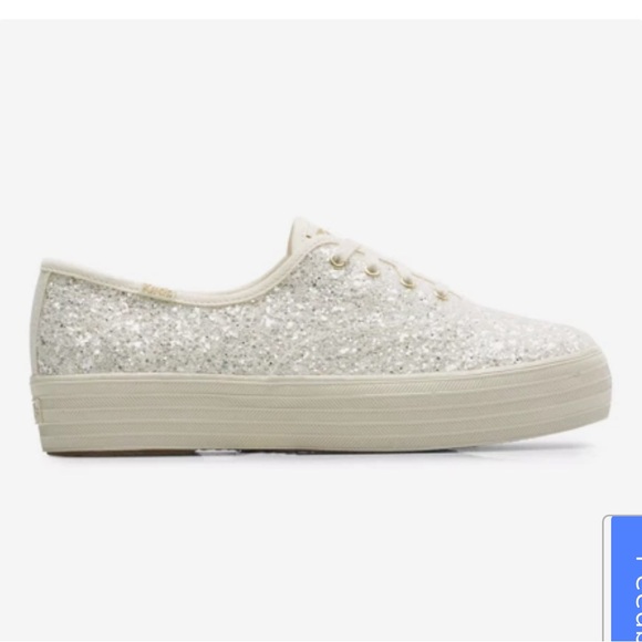 Keds The Platform Glitter Celebration Lace Up Size 9.5 - Picture 3 of 5
